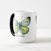 Elegante Koolwitvlinder Wrap Magische Mok (Voorkant links)