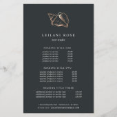 Elegante Koper Conch Hoorn | Prijzen & Diensten Flyer (Voorkant)
