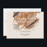 Elegante koper roestige kleuren zwarte borstels br bedankkaart<br><div class="desc">De elegante koperen, roestige kleuren en zwarte borstels op de trouwbedankpas roepen een gevoel van verfijning en stijl op. Deze kleuren kunnen warmte, elegantie en een vleugje charme overbrengen, waardoor de kaart opvalt en een blijvende indruk achterlaat op de ontvangers. De combinatie van deze kleuren creëer is een visueel aantrekkelijk...</div>