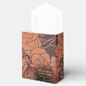 Elegante  Koper Roos Quinceañera Favoriet Box Bedankdoosjes (Geopend)