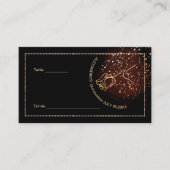 Elegante  Koper Roos Quinceañera Place Card Plaatskaartje (Voorkant)