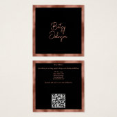 Elegante koperen Folie en zwart Visitekaartje (Voorkant /achterkant)