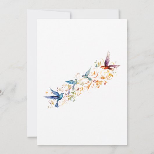 Elegante koppel shower brunch kaart (Achterkant)