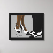 Elegante Koppel - Uitgerekte Canvasprint