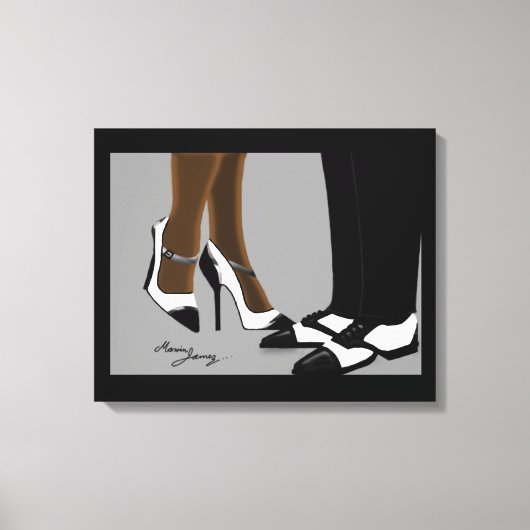 Elegante Koppel - Uitgerekte Canvasprint Canvas Afdruk (Voorkant)
