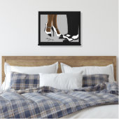 Elegante Koppel - Uitgerekte Canvasprint Canvas Afdruk (Insitu (Slaapkamer))