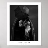 Elegante koppels Pas getrouwd Moderne foto bruilof Poster (Voorkant)