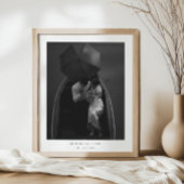Elegante koppels pasgetrouwd aangepaste foto bruil poster