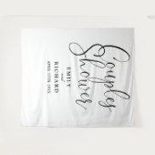 Elegante koppels Trouwdouche Foto achtergrond Wandkleed (Voorkant (horizontaal))