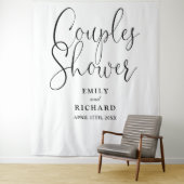 Elegante koppels Trouwdouche Foto achtergrond Wandkleed (In situ)