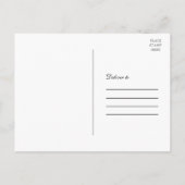 Elegante koraal bloemengoud foto Save the Date Briefkaart (Achterkant)