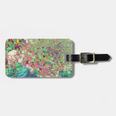 Elegante Koraal en Chartreuse Limelight Hortensia Bagagelabel (Voorkant horizontaal)