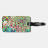 Elegante Koraal en Chartreuse Limelight Hortensia Bagagelabel (Achterkant horizontaal)