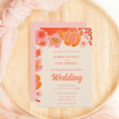 Elegante koraal roze pioen bloem kaart