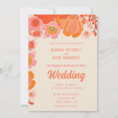 Elegante koraal roze pioen bloem kaart (Voorkant)