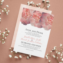 Elegante Koraal Roze Roos Bloem 2e Huwelijk