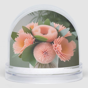 Elegante Koraal Rozen Sneeuwbol