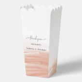 Elegante Koraal Terracotta Bruiloft Bedankdoosjes (Voorkant)