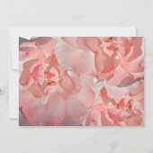 Elegante koraalroze bloem foto bedankt (Achterkant)