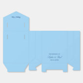 Elegante korenbloem blauw bruiloft gunst doos bedankdoosjes (Ongevouwen)