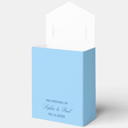 Elegante korenbloem blauw bruiloft gunst doos bedankdoosjes (Open)