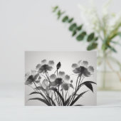 Elegante kosmos bloemen in bloei briefkaart (Staand voorkant)