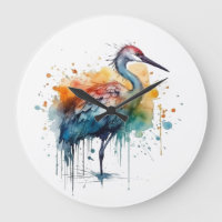 Elegante Kraanvogel: Aquarel Kunst