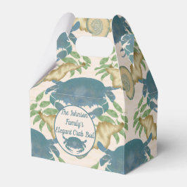 Elegante Krab Feest-Waterverf Blauwe Krabben, Zees Bedankdoosjes