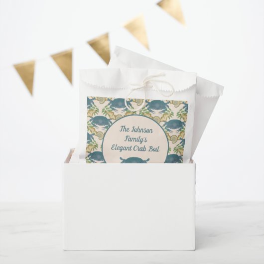 Elegante Krab Feest-Waterverf Blauwe Krabben, Zees Bedankzakje (Feest)