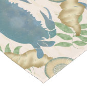 Elegante Krab Feest-Waterverf Blauwe Krabben, Zees Lange Tafelloper (Hoek)