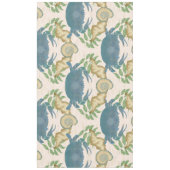 Elegante Krab Feest-Waterverf Blauwe Krabben, Zees Tafelkleed (Voorkant)