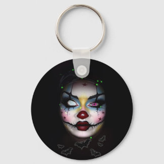 Elegante krankzinnige clown sleutelhanger