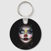 Elegante krankzinnige clown sleutelhanger (Achterkant)