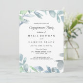 Elegante krans botanisch gebladerte. Betrokkenheid Kaart (Staand voorkant)