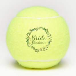 Elegante Krans Bruid Custom Wedding Party Gift Tennisballen
