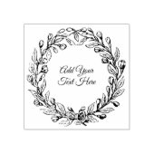 Elegante  krans bruiloft rubberstempel (Afrduk)