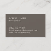 Elegante Krans en Boor Carpentry Visitekaartjes (Achterkant)