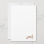 Elegante krans konijn paasbrunch uitnodiging (Achterkant)