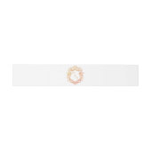 Elegante krans monogram bruiloft uitnodigingen wikkel (Vlak)