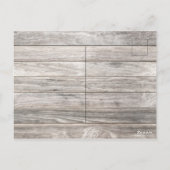 Elegante krans van rode rozen op hout Gelukkig jub Briefkaart (Achterkant)