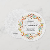 Elegante krans voor alle gelegenheden kaart (Voorkant / Achterkant)