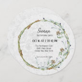 Elegante krans voor alle gelegenheden kaart (Voorkant / Achterkant)