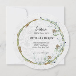 Elegante krans voor alle gelegenheden kaart