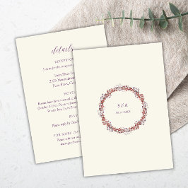  Elegante Krans Wedding Enclosure Kaart