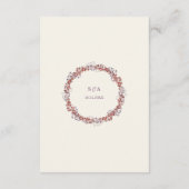  Elegante Krans Wedding Enclosure Kaart (Achterkant)
