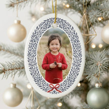 Elegante kransboog Kerst foto vakantie