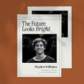 Elegante krant Afstuderen foto Aankondiging