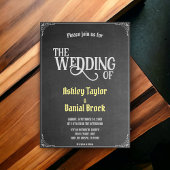 Elegante Krijtbord Retro bruiloft Kaart