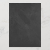 Elegante Krijtbord Wedding Menu Kaart Sjablonen (Achterkant)