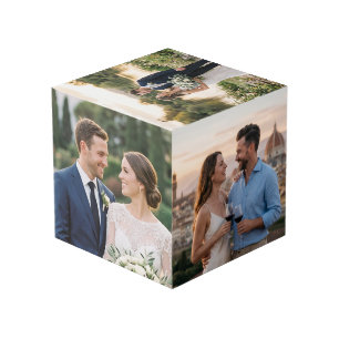 Elegante kronkelende gepersonaliseerde gezelfamili kubus